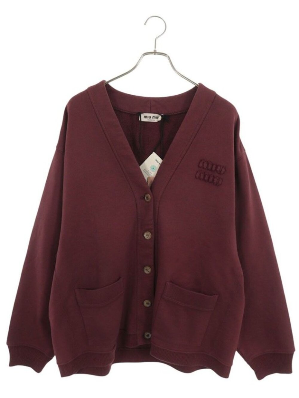 Miu Miu Mjl 010 Logo Patch Sweatshirt